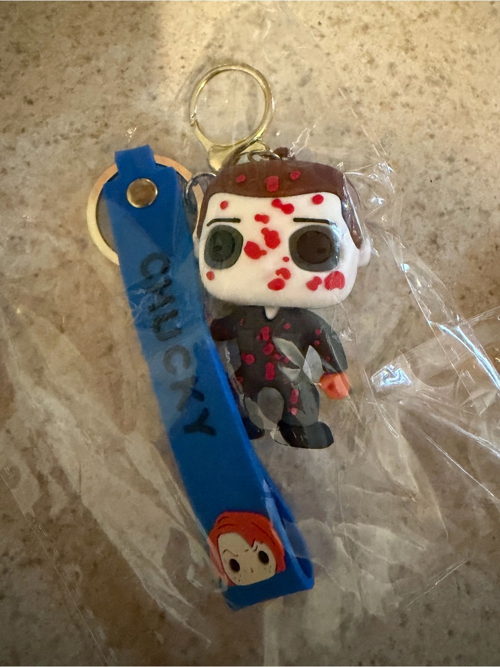 Keychain with Horror Character Figure - Michael Myers